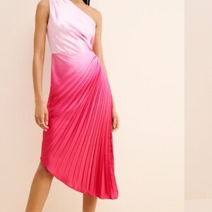 Adelyn Rae Medina Ombre One-Shoulder Dress